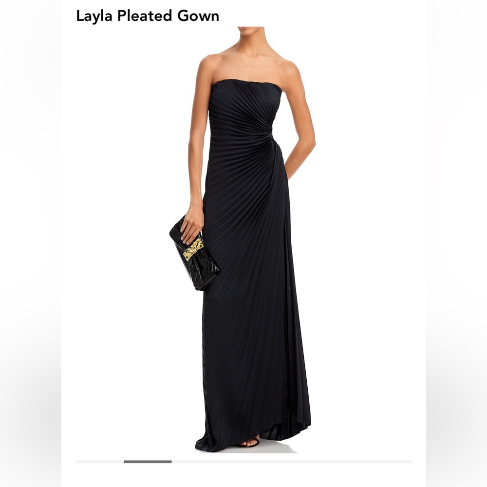 A.L.C pleated gown has straps too